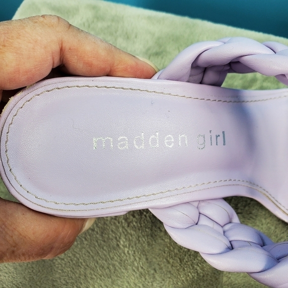 Madden Girl lilac square toe block heels 6 - Picture 10 of 13